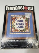 Dimensions Stamped Cross Stitch Kit Western Home Sweet Home 12" x 12" - Sealed