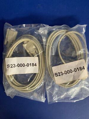D-SUB Cable Assy with 9 Pin M/F Poly D-Sub Ports, Lot of 2 New