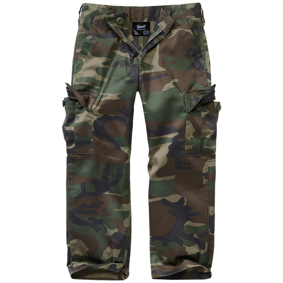 Brandit Niños US Ranger Pantalones Impermeable Senderismo Cargo Woodland Camo