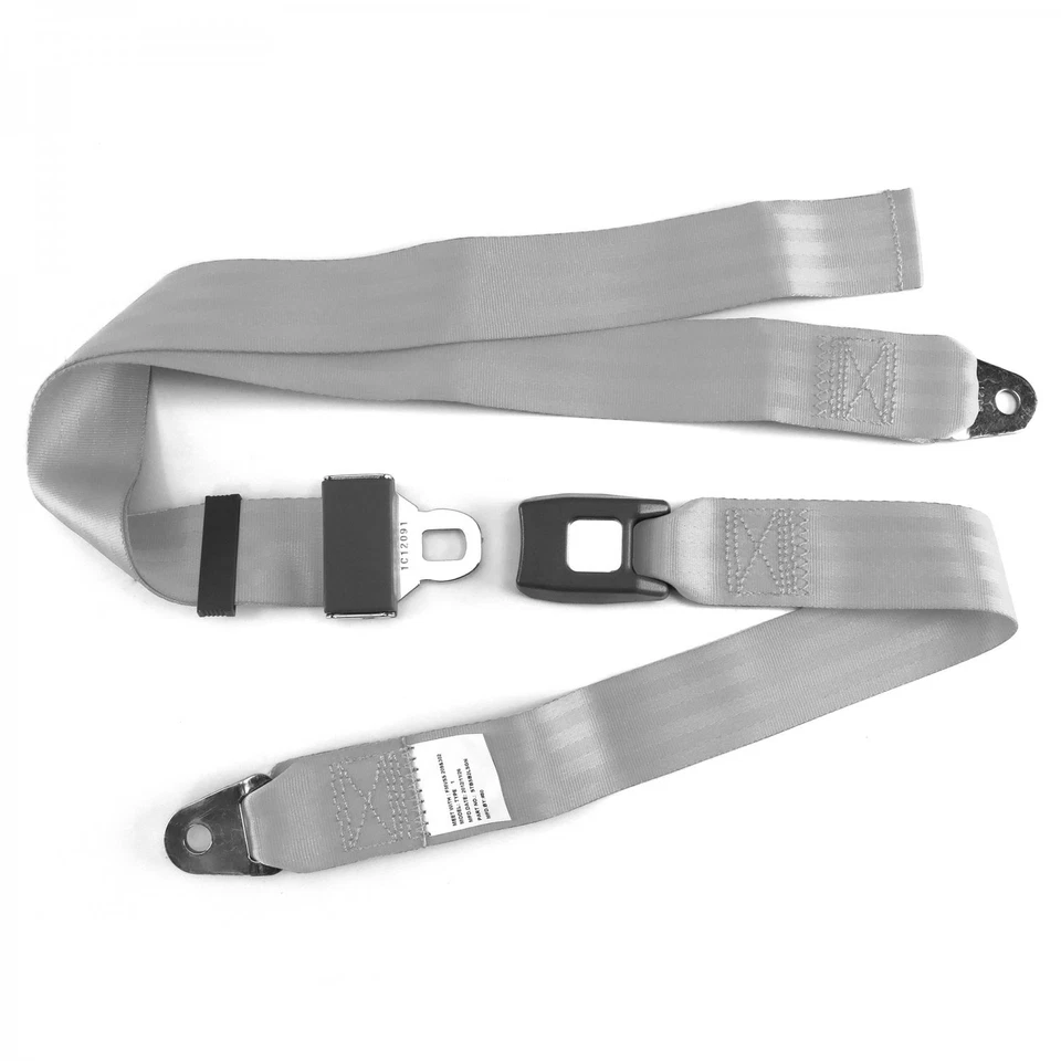 1971 - 1974 Standard 2pt G/G Lap Bench Seat Belt Kit 3 Belts Foto 2 de 4