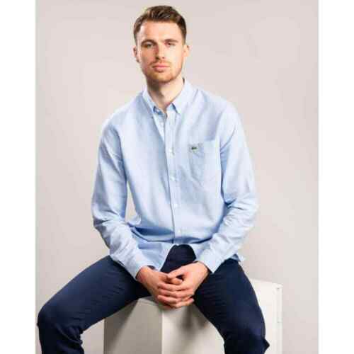 Chemise Homme ETON Slim Satin Blanc - Taille XL - Coton - Manches Longues - Neuf Sans étiquettes - Coupe Ajustée