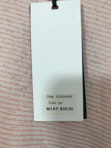 DKNY JEANS Nuevo con etiquetas IZO Mujer Talla L Mangas Cortas Top Blusa Cuello en V Precio de venta sugerido por el fabricante $59.00 - Imagen 7 de 7
