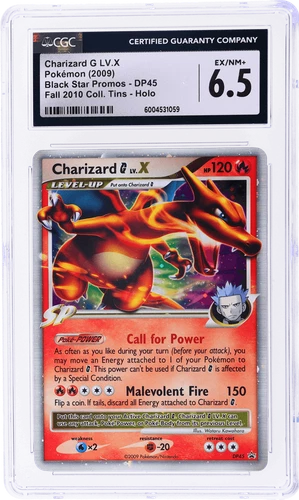 2007 Pokemon Diamond and Pearl Black Star Promos Charizard G Lv.X CGC 6.5