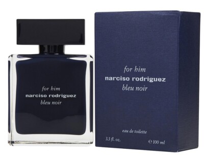 NARCISO RODRIGUEZ BLEU NOIR 3.3 oz / 100 ml Eau de Toilette '' EDT '' Men Cologne
