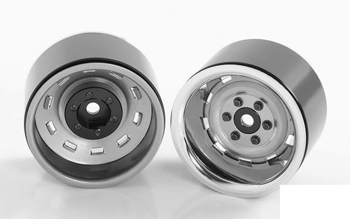 Rally 1,9" Beadlock Wheels Z-W0257 RC4WD Deep Chrome & Grey Scale wheel 6 Lug - Bild 1 von 9