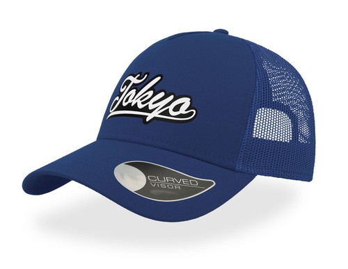 TOKYO TEXT - TRUCKER CAP - HALF MESH SNAPBACK - BASEBALL HAT - UNISEX - RETRO - Picture 12 of 14