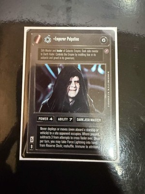 Emperor Palpatine Star Wars ccg UR Ultra Rare Death Star II 2 Decipher