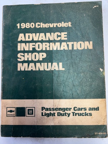 1980 Chevrolet Car Light Truck Advance Information Shop Manual #ST-356-80