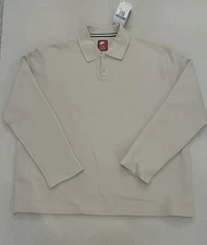 Nike Tech Fleece Reimagined Polo Light Orewood Brown Men's Sz M TALL FZ7570-104