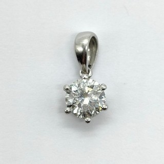 Ciondolo gioiello testa diamante naturale 1 006 ct platino 5522262