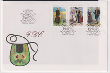 ALAND , 1993 ' COSTUMES '  SG68/70 USED SET ON F.D.C.     CV £8+