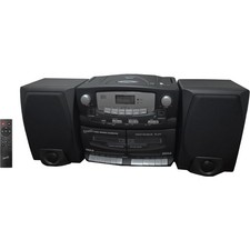 Supersonic Bluetooth 5.0 Portable Audio System MP3 CD Double Cassette Radio