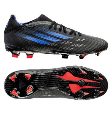 adidas X Speedflow .3 FG Edge of Darkness - Core Black/Sonic Ink/Solar Yellow