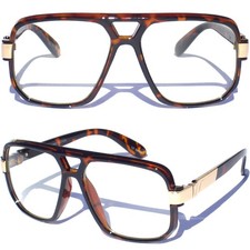 Oversize Frame Clear Lens Eye Glasses Retro Eyewear Hipster DJ Demi Eyewear