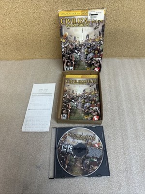 Sid Meier's Civilization 4 Warlords Big Box PC CD-ROM 2006 EXCELLENT