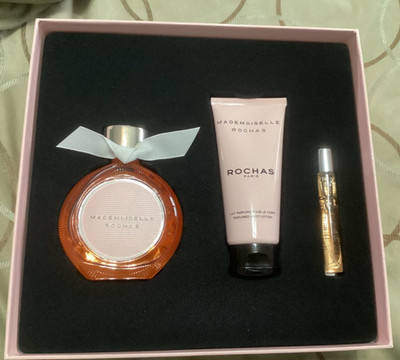 Rochas Ladies Mademoiselle New Gift Set Perfume, Lotion, Eau de Parfum
