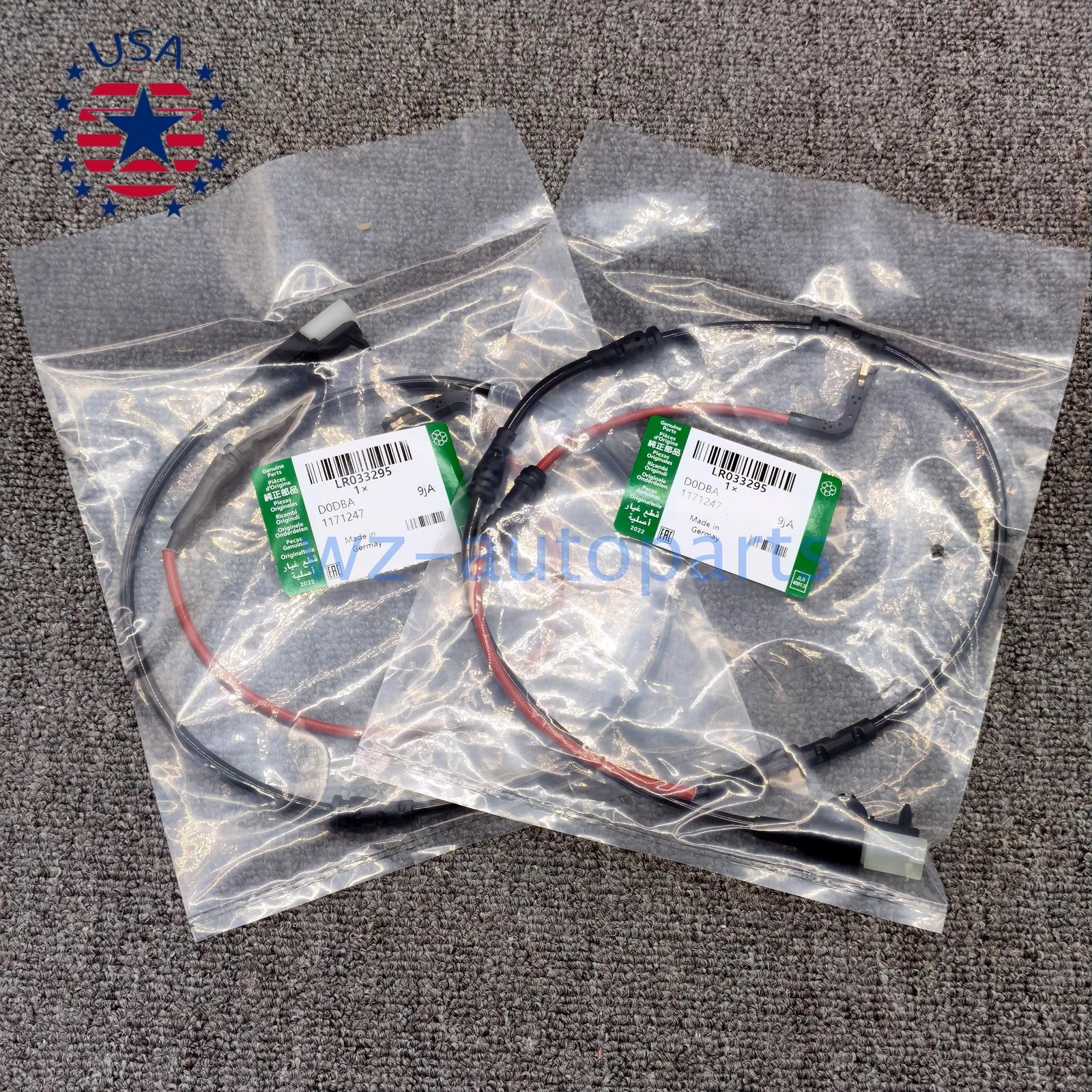 2pcs Rear Brake Pad Wear Sensor Indicator for Land Rover Range Rover 2013-2018