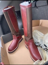 Chippewa Descaro Men's Leather Boots 23913 17" Tall, Snake Proof, Size US 9D