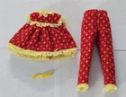 X-679 VINTAGE 1960'S MATTEL BARBIE SKIPPER WOOLY PJ'S OUTFIT - COMPLETE