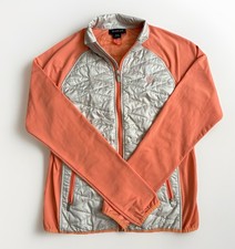 Ariat Cloud 9 Jacket Puffer Size Med Peach Full Zip Up Lightweight Hybrid Coat