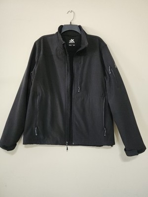 ZeroXposur Jacket Mens L Black Softshell Full Zip Insulated Stretch Pockets