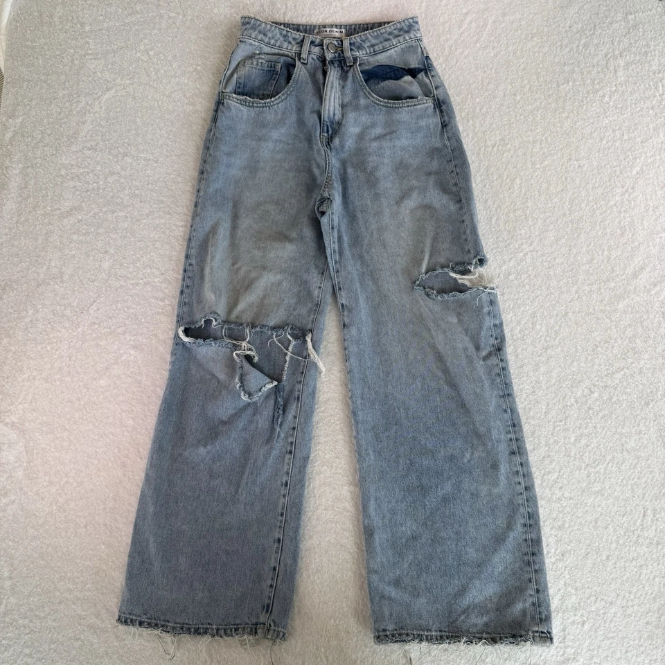 ICON Denim Poppy X Jeans Light Wash Distressed 25x27 - Image 2 of 4