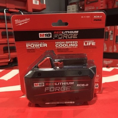 Milwaukee M18 REDLITHIUM FORGE XC8.0 8.0Ah 18V Li-Ion Battery 48-11-1881 
