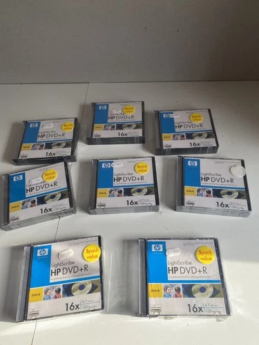 LightScribe HP DVD+R discs 40 Discs in 8 packs New sealed packs