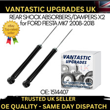 REAR SHOCK ABSORBERS SHOCKS SHOCKERS DAMPERS X 2 FOR FORD FIESTA MK7 2008-2018