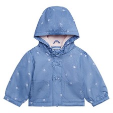 OshKosh B'gosh Baby Girls Midweight Water-Resistant Jacket, Chambray, 24Months