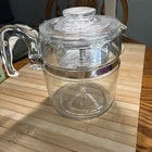 Vintage Pyrex Glass Flameware 7759 6-9 Cup Percolator Coffee Pot Complete USA