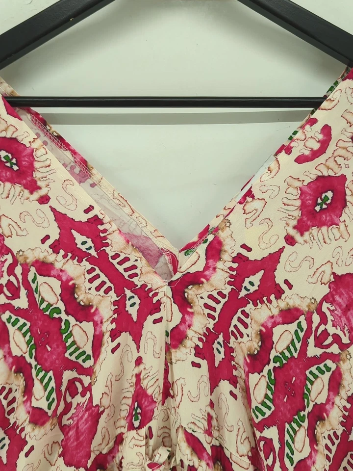 Maxi Vestido Luella Línea A L en Crema Foto 3 de 4