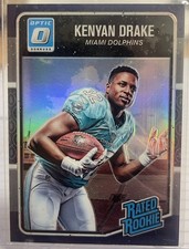 2016 Panini Donruss Optic #181 Kenyan Drake Rookie Card RC Purple Holo DOLPHINS. rookie card picture