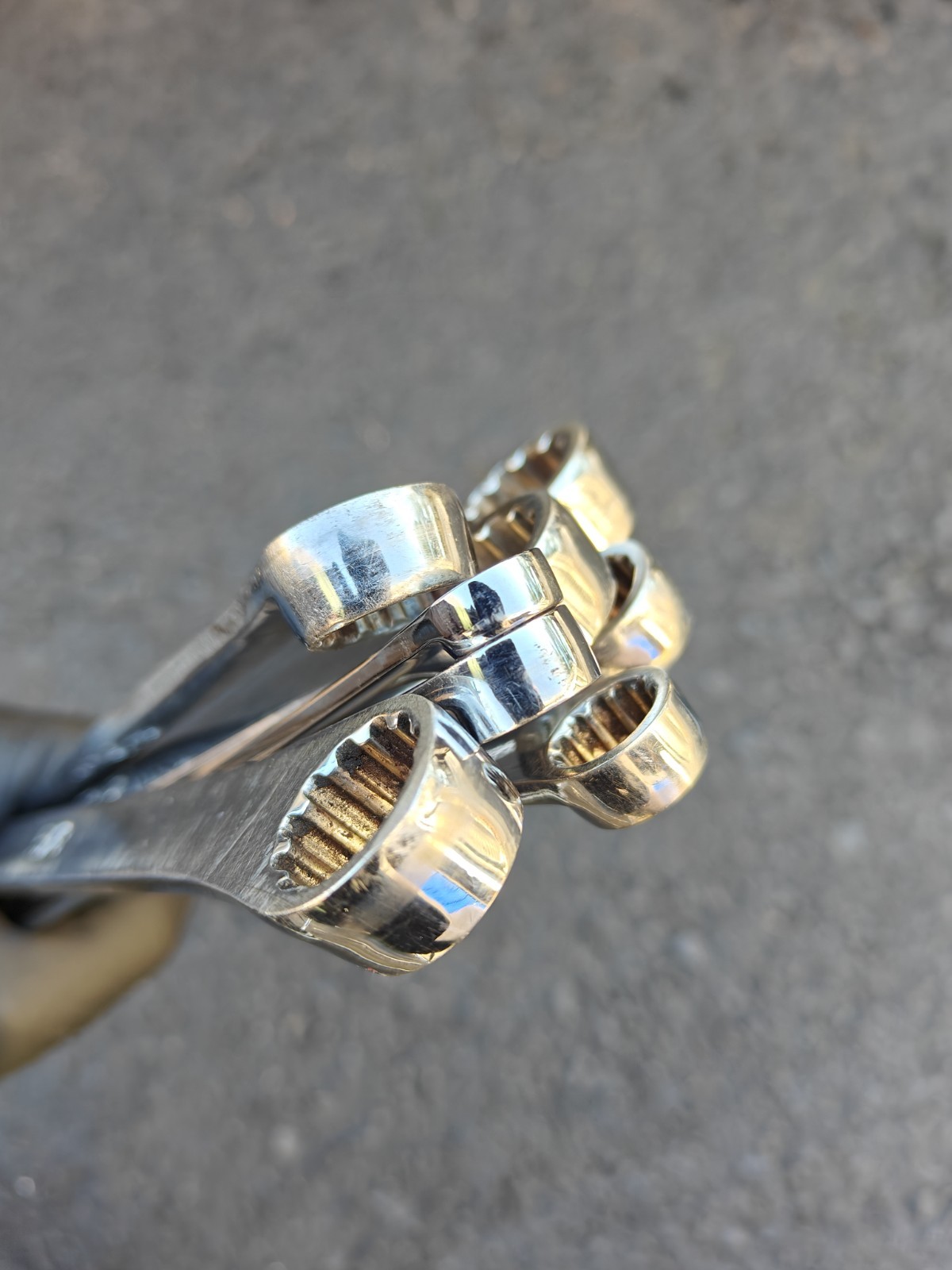 Matco Tools 8pc SAE 0° Flex Head Ratcheting Box XL Wrench Set Spline Inch