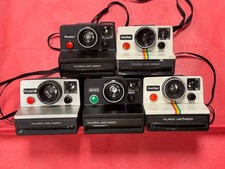 Lot of 5 Polaroid SX-70 OneStep Rainbow Land Cameras
