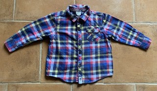 TED BAKER! GRÖSSE 12 18 M! BUNT KARIERTES HEMD BABY JUNGE! 100% BAUMWOLLE