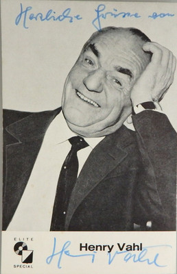 Autogramm deutscher Theater- und Film Schauspieler Henry Vahl (143031)