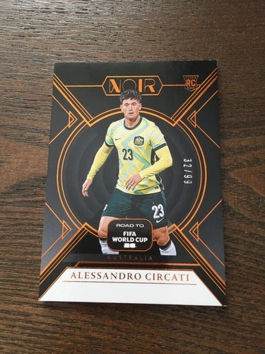 2026 Panini Noir Road To World Cup Alessandro Circati Australia Bronze 32/99 RC
