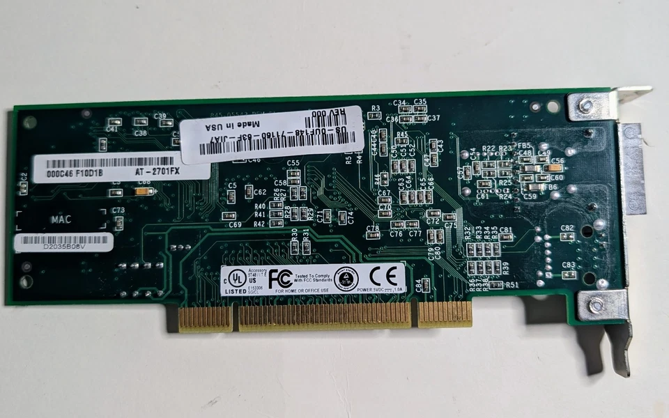 Allied Telesis 100BFX Sc Fiber Pci Express Adapter Card Tac (AT-2711FX/SC-901) - Image 2 of 2