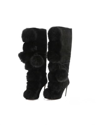 Jimmy Choo Deeta 110 Black Suede Sz 37