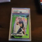 2024 Panini Prizm Rookies Drake Maye #329 Neon Green Pulsar Prizm (RC) PSA 9