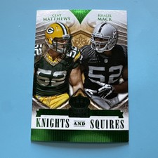 2014 Panini Crown Royale - Knights & Squires Mack/ Matthews #KS16 Green (RC)