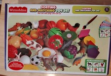 Educational Toy Set Games By Wiznobliss Plastic Play Food/Shapes/Animals/Sports