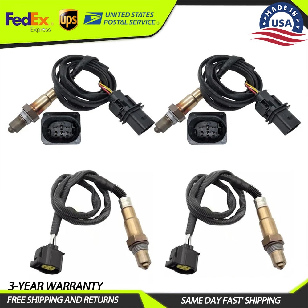 4PCS Up+Downstream Oxygen O2 Sensor For Mercedes-Benz C230 C250 C300 C350 SLK280