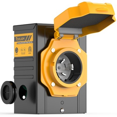 TOOLIOM 50A 12500W Generator Inlet Box SS2-50P ETL Pre-Owned Weatherproof Light
