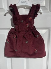 Baby Girl Dungaree Dress 0-3 Months From F&F