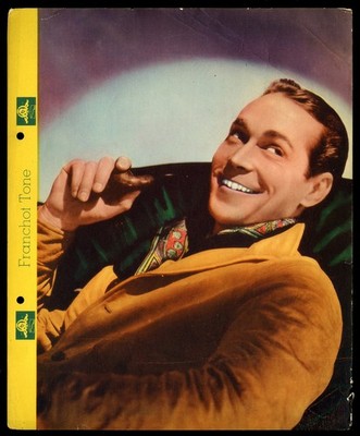 1935 Dixie Cup Lid Premium Movie Stars Franchot Tone *HP192