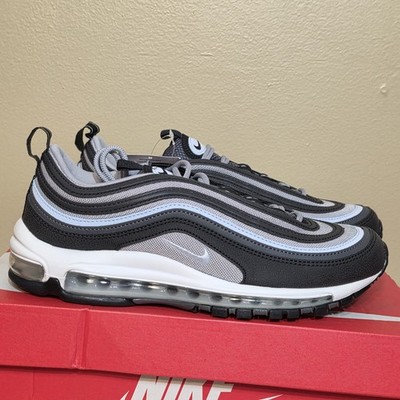 Nike Air Max 97 Black Blue Tint Iron Grey 921826-019 Men's Size 9