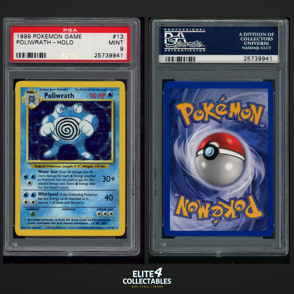Pokémon TCG Base Set Grade 9 Individual Collectable Card Game