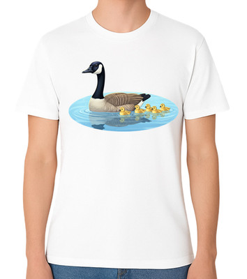 Canada Goose T-Shirt Entenfamilie Wildtiere Grafik Geschenk Unisex Tee